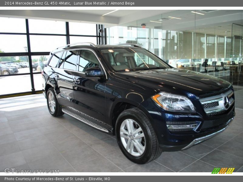 Lunar Blue Metallic / Almond Beige 2014 Mercedes-Benz GL 450 4Matic