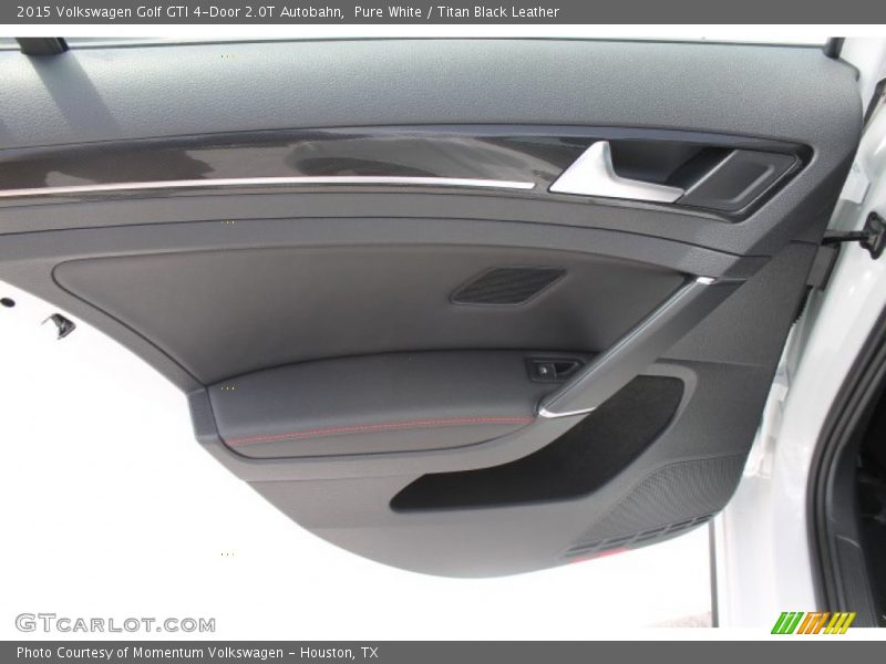 Pure White / Titan Black Leather 2015 Volkswagen Golf GTI 4-Door 2.0T Autobahn