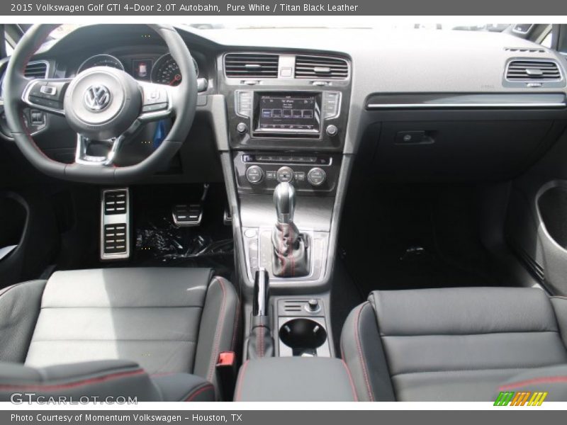 Pure White / Titan Black Leather 2015 Volkswagen Golf GTI 4-Door 2.0T Autobahn