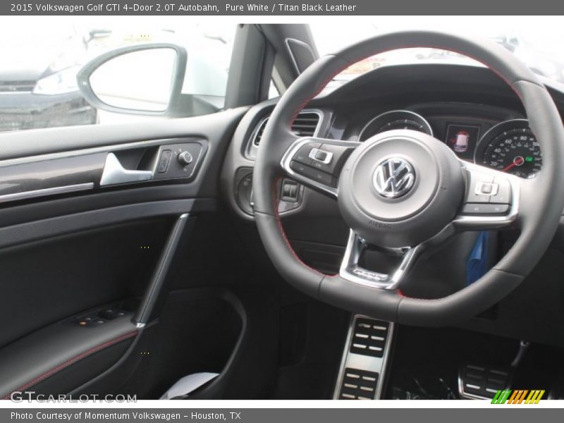 Pure White / Titan Black Leather 2015 Volkswagen Golf GTI 4-Door 2.0T Autobahn