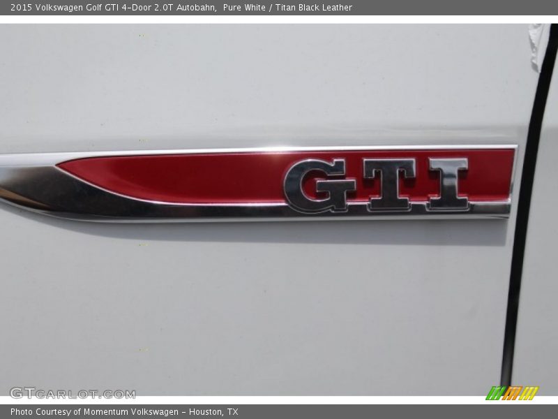 Pure White / Titan Black Leather 2015 Volkswagen Golf GTI 4-Door 2.0T Autobahn
