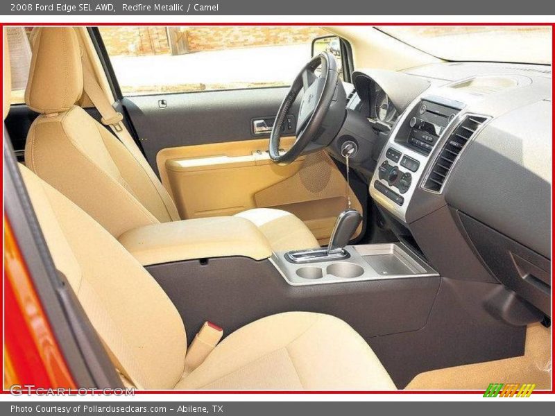 Redfire Metallic / Camel 2008 Ford Edge SEL AWD