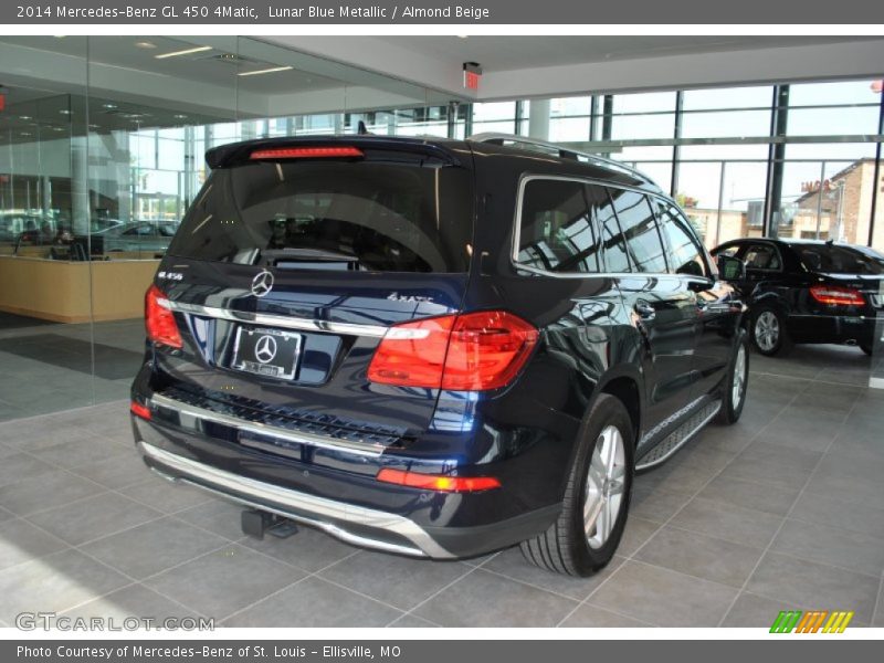 Lunar Blue Metallic / Almond Beige 2014 Mercedes-Benz GL 450 4Matic