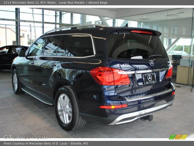 Lunar Blue Metallic / Almond Beige 2014 Mercedes-Benz GL 450 4Matic