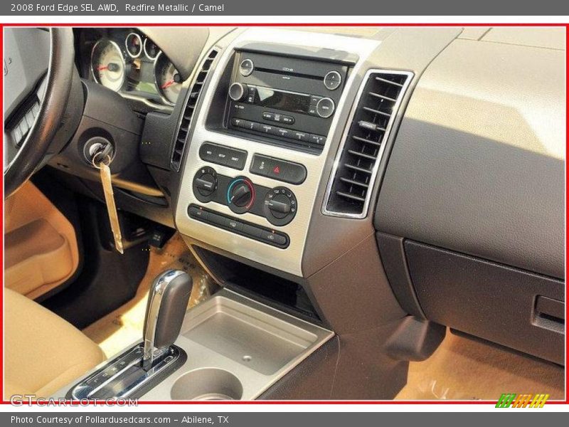 Redfire Metallic / Camel 2008 Ford Edge SEL AWD