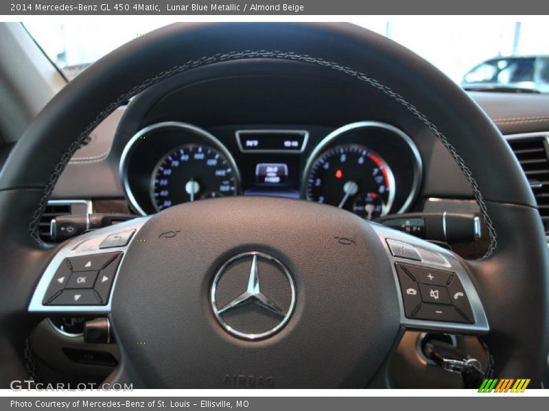 Lunar Blue Metallic / Almond Beige 2014 Mercedes-Benz GL 450 4Matic