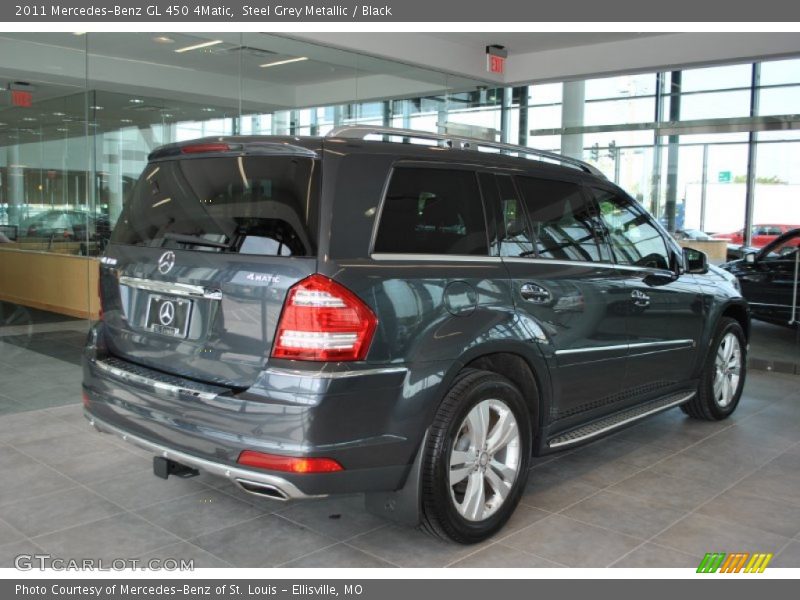 Steel Grey Metallic / Black 2011 Mercedes-Benz GL 450 4Matic