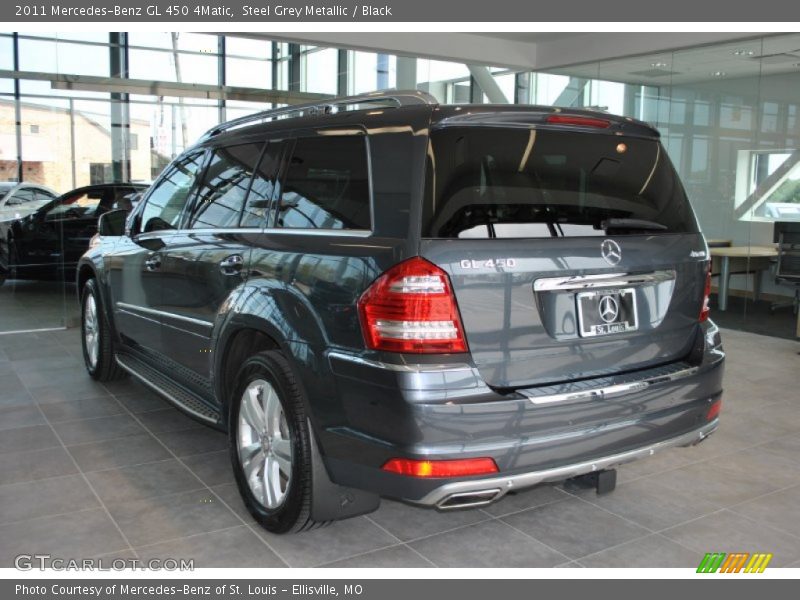 Steel Grey Metallic / Black 2011 Mercedes-Benz GL 450 4Matic