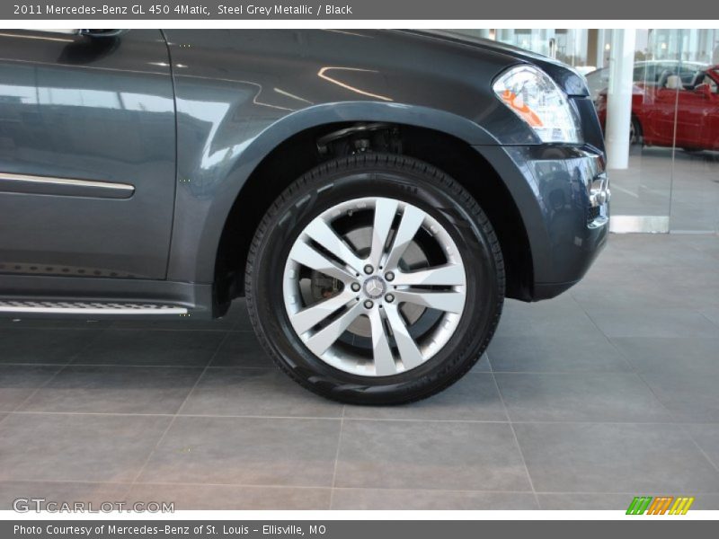 Steel Grey Metallic / Black 2011 Mercedes-Benz GL 450 4Matic