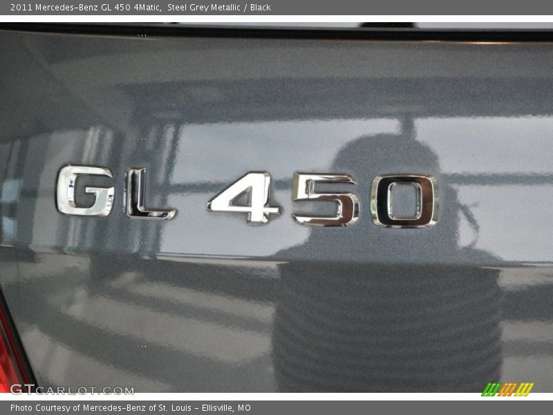 Steel Grey Metallic / Black 2011 Mercedes-Benz GL 450 4Matic