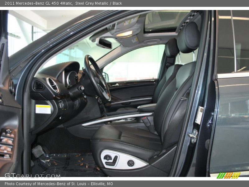 Steel Grey Metallic / Black 2011 Mercedes-Benz GL 450 4Matic