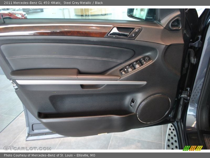 Steel Grey Metallic / Black 2011 Mercedes-Benz GL 450 4Matic