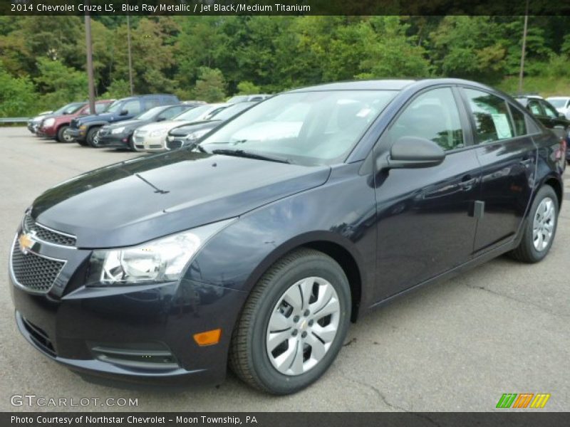 Blue Ray Metallic / Jet Black/Medium Titanium 2014 Chevrolet Cruze LS