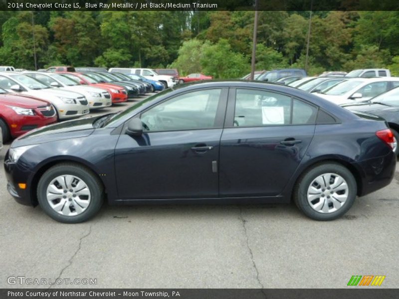 Blue Ray Metallic / Jet Black/Medium Titanium 2014 Chevrolet Cruze LS