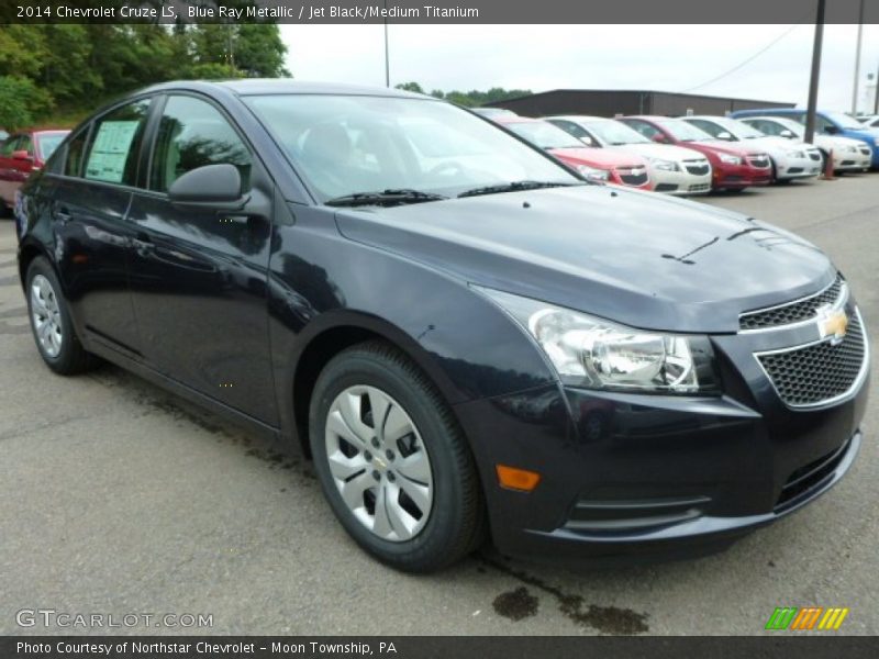Blue Ray Metallic / Jet Black/Medium Titanium 2014 Chevrolet Cruze LS