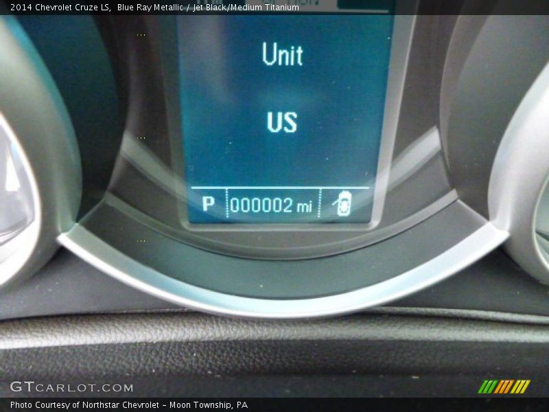 Blue Ray Metallic / Jet Black/Medium Titanium 2014 Chevrolet Cruze LS