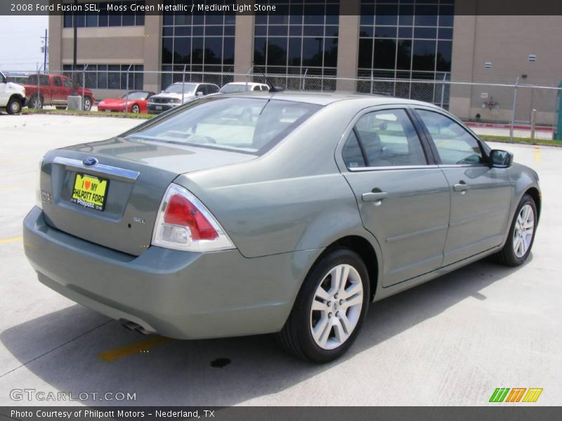 Moss Green Metallic / Medium Light Stone 2008 Ford Fusion SEL
