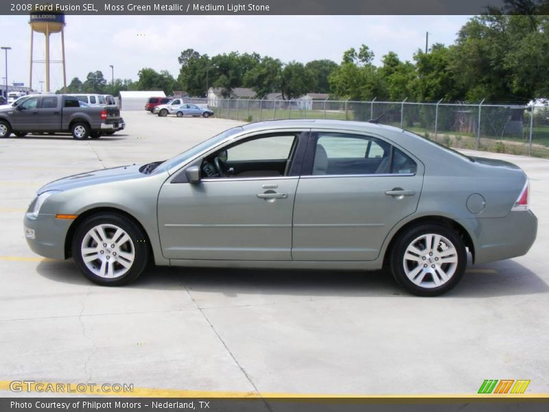 Moss Green Metallic / Medium Light Stone 2008 Ford Fusion SEL