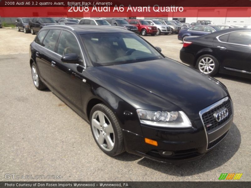 Brilliant Black / Amaretto 2008 Audi A6 3.2 quattro Avant