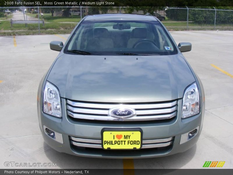 Moss Green Metallic / Medium Light Stone 2008 Ford Fusion SEL