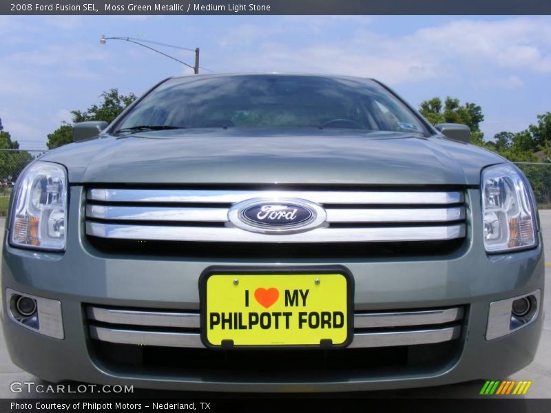 Moss Green Metallic / Medium Light Stone 2008 Ford Fusion SEL