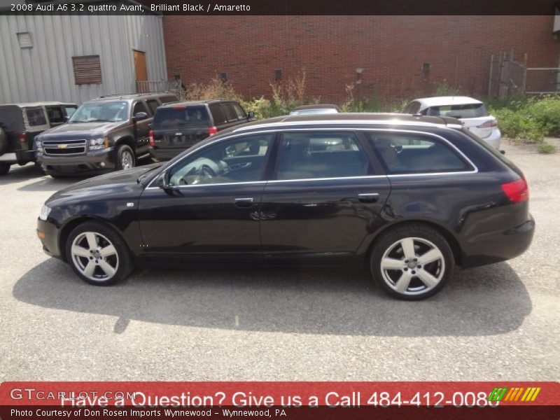 Brilliant Black / Amaretto 2008 Audi A6 3.2 quattro Avant