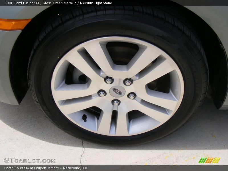 Moss Green Metallic / Medium Light Stone 2008 Ford Fusion SEL