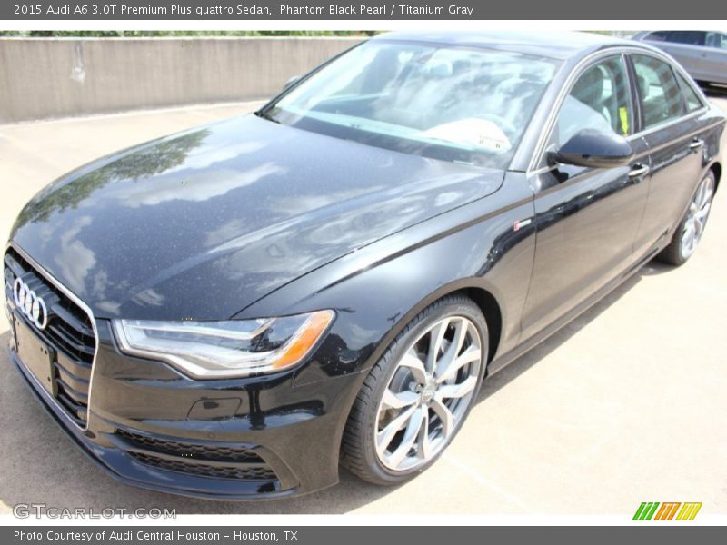 Phantom Black Pearl / Titanium Gray 2015 Audi A6 3.0T Premium Plus quattro Sedan