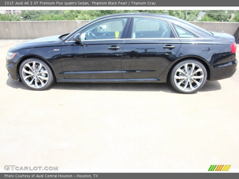 Phantom Black Pearl / Titanium Gray 2015 Audi A6 3.0T Premium Plus quattro Sedan
