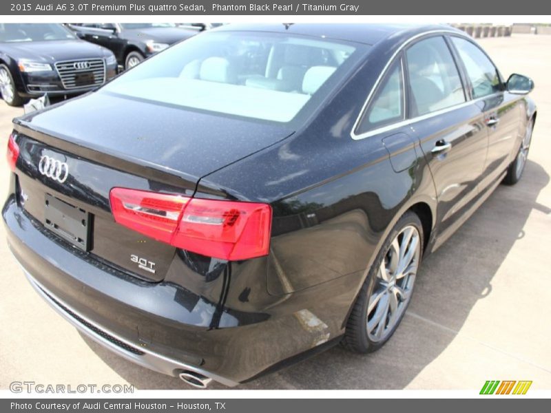 Phantom Black Pearl / Titanium Gray 2015 Audi A6 3.0T Premium Plus quattro Sedan