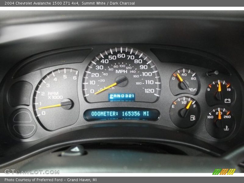 Summit White / Dark Charcoal 2004 Chevrolet Avalanche 1500 Z71 4x4