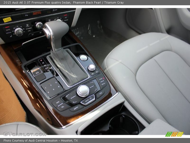 Phantom Black Pearl / Titanium Gray 2015 Audi A6 3.0T Premium Plus quattro Sedan