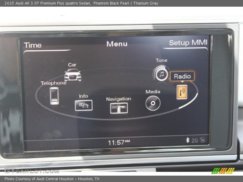 Phantom Black Pearl / Titanium Gray 2015 Audi A6 3.0T Premium Plus quattro Sedan