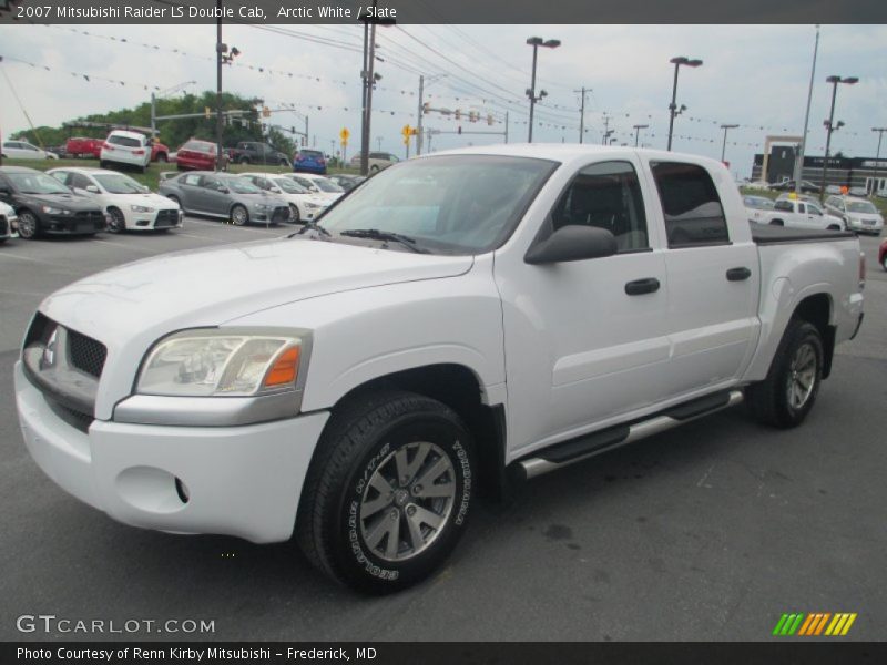 Arctic White / Slate 2007 Mitsubishi Raider LS Double Cab