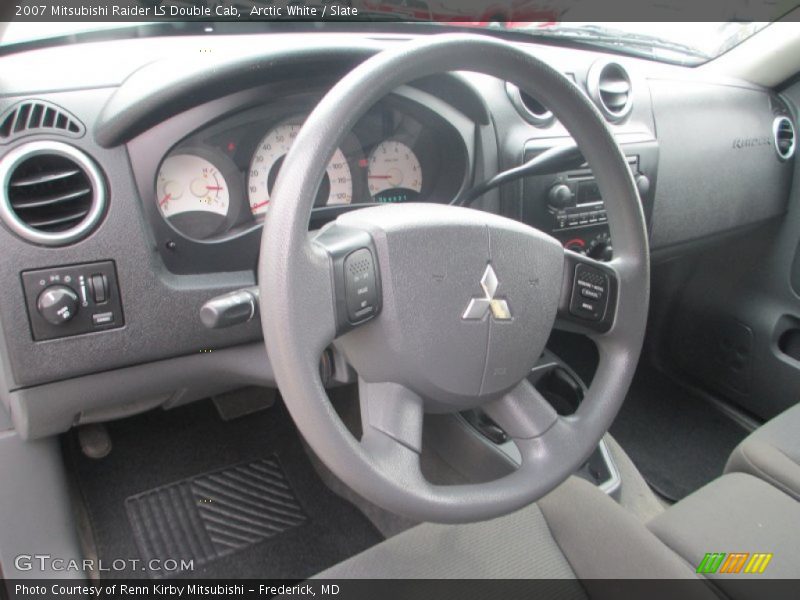 Arctic White / Slate 2007 Mitsubishi Raider LS Double Cab