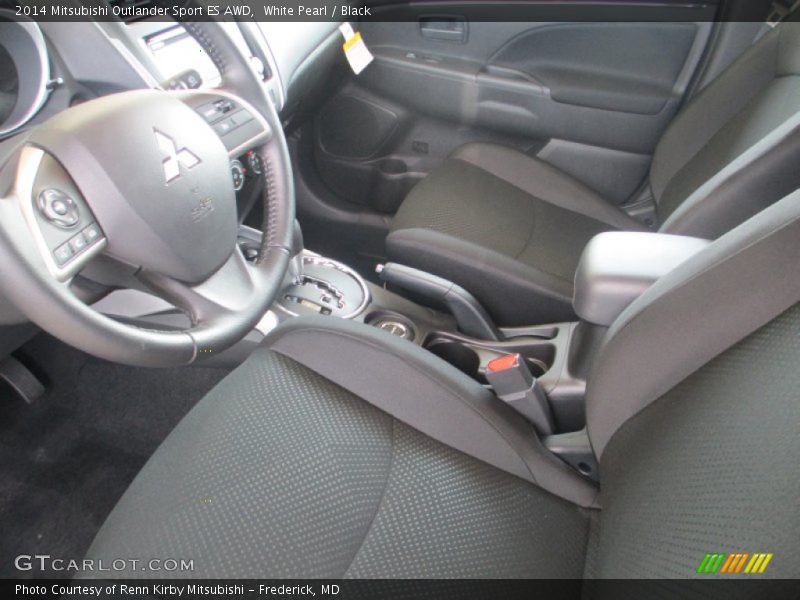 White Pearl / Black 2014 Mitsubishi Outlander Sport ES AWD