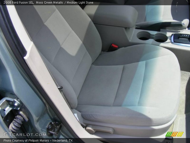 Moss Green Metallic / Medium Light Stone 2008 Ford Fusion SEL