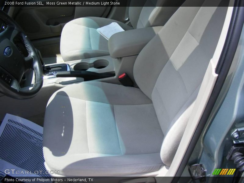 Moss Green Metallic / Medium Light Stone 2008 Ford Fusion SEL