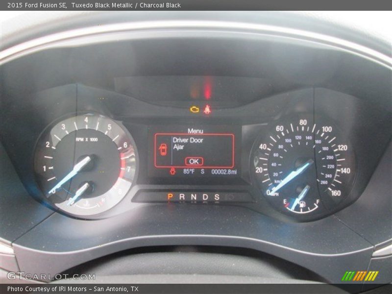 Tuxedo Black Metallic / Charcoal Black 2015 Ford Fusion SE