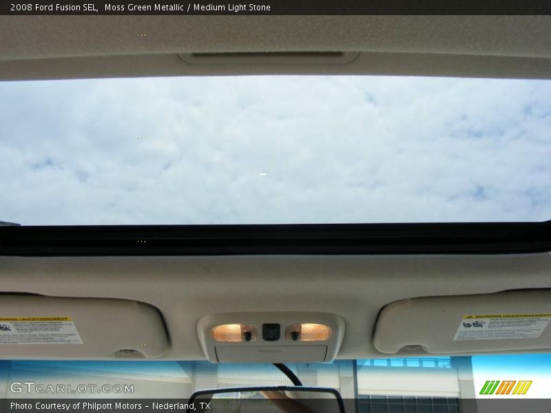 Moss Green Metallic / Medium Light Stone 2008 Ford Fusion SEL