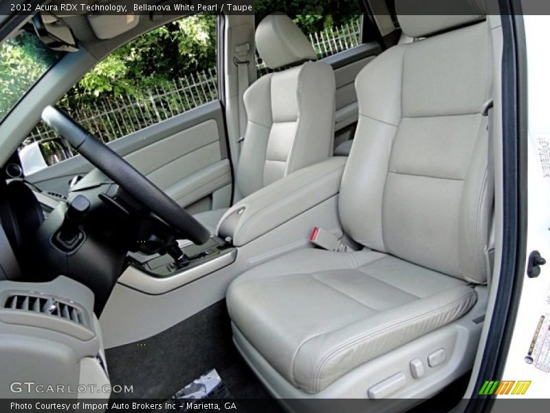 Front Seat of 2012 RDX Technology