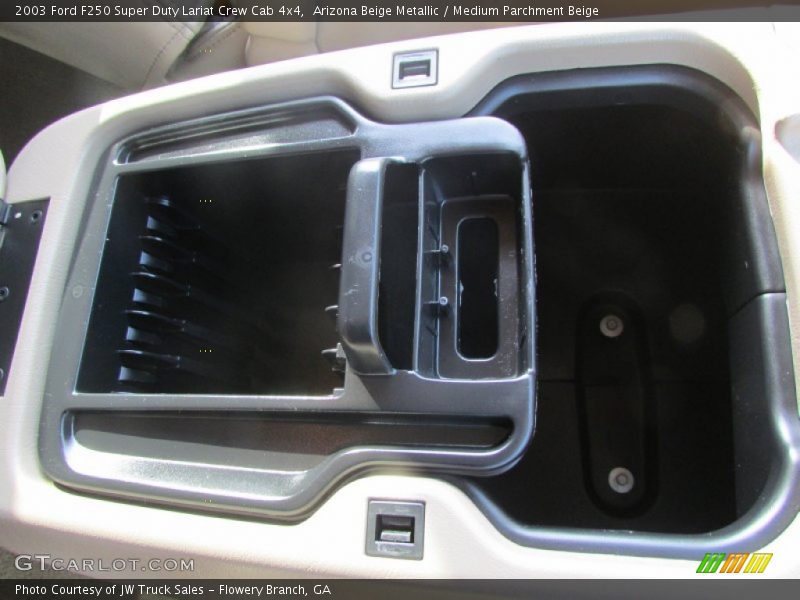 Arizona Beige Metallic / Medium Parchment Beige 2003 Ford F250 Super Duty Lariat Crew Cab 4x4