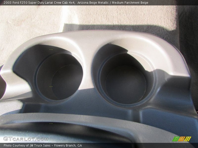 Arizona Beige Metallic / Medium Parchment Beige 2003 Ford F250 Super Duty Lariat Crew Cab 4x4