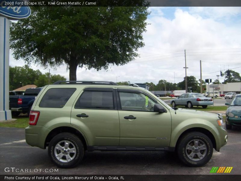 Kiwi Green Metallic / Camel 2008 Ford Escape XLT