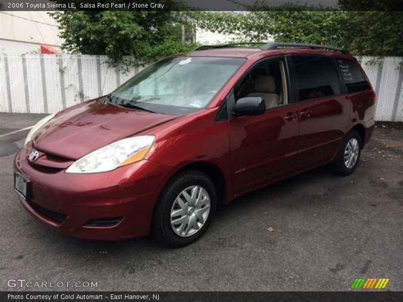 Salsa Red Pearl / Stone Gray 2006 Toyota Sienna LE