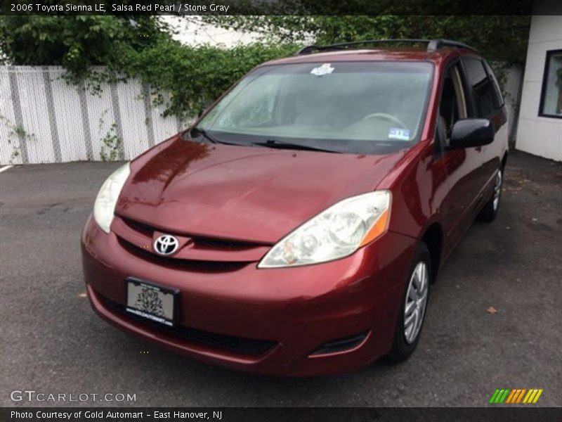 Salsa Red Pearl / Stone Gray 2006 Toyota Sienna LE