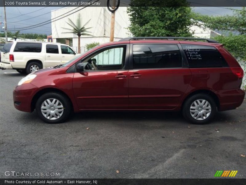 Salsa Red Pearl / Stone Gray 2006 Toyota Sienna LE