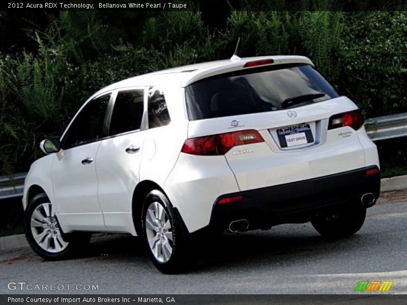 Bellanova White Pearl / Taupe 2012 Acura RDX Technology