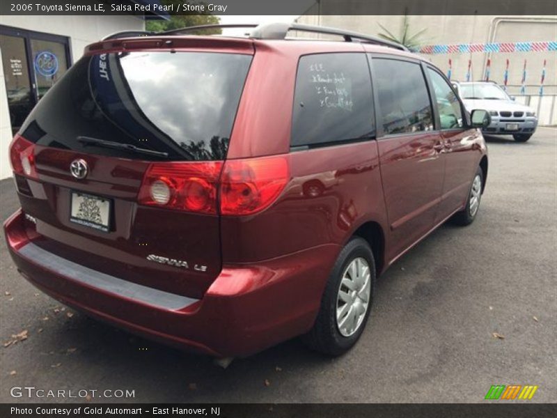 Salsa Red Pearl / Stone Gray 2006 Toyota Sienna LE