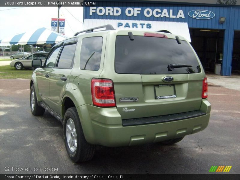 Kiwi Green Metallic / Camel 2008 Ford Escape XLT